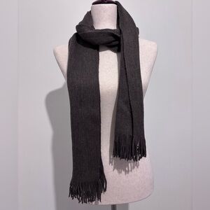 Simple long warm scarf Brown neutral